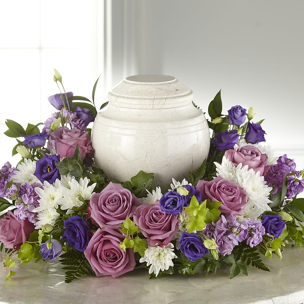 Blooming Sympathy Cremation Adornment – All About Flowers, Bellingham WA