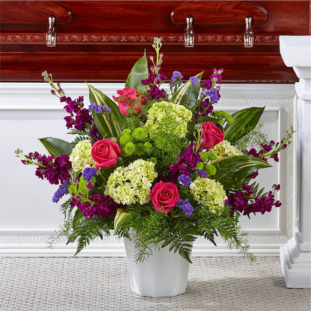 Beautiful Horizons Floor Basket – All About Flowers, Bellingham WA