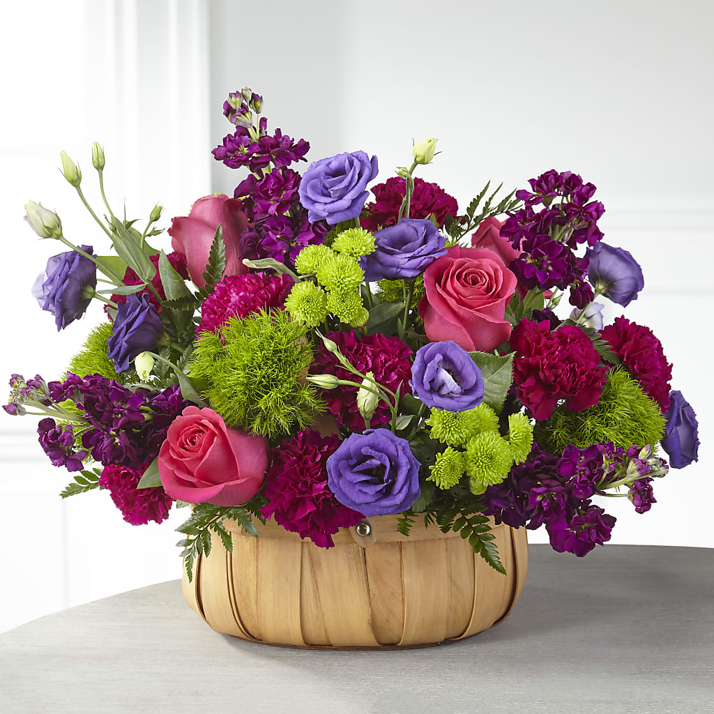 Serene Sanctuary Basket – All About Flowers, Bellingham WA