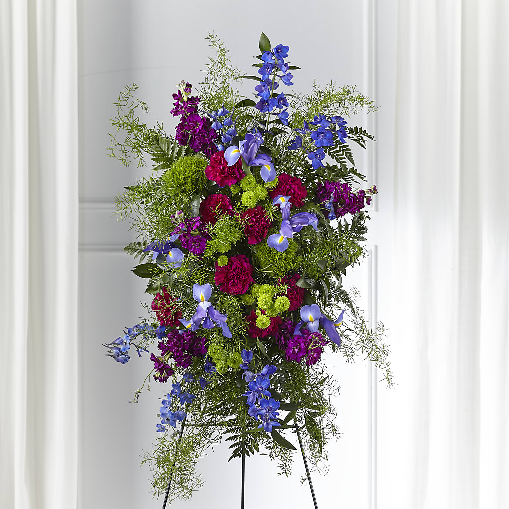 Heavenly Skies Standing Spray – All About Flowers, Bellingham WA