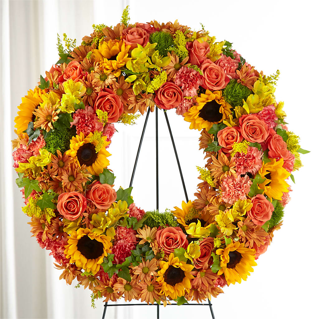 Autumnal Memories Wreath (Standard) – All About Flowers, Bellingham WA