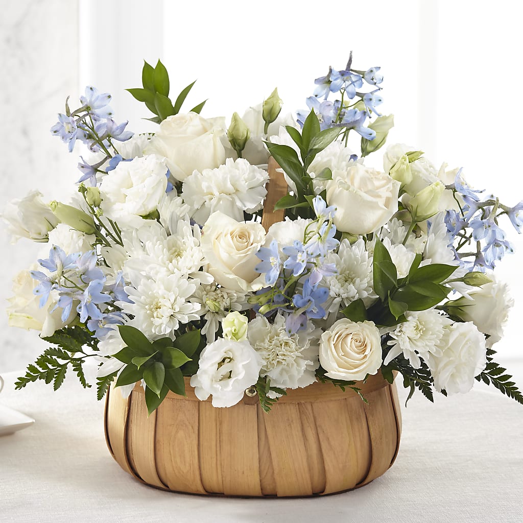 Sincerely Heartfelt Basket – All About Flowers, Bellingham WA