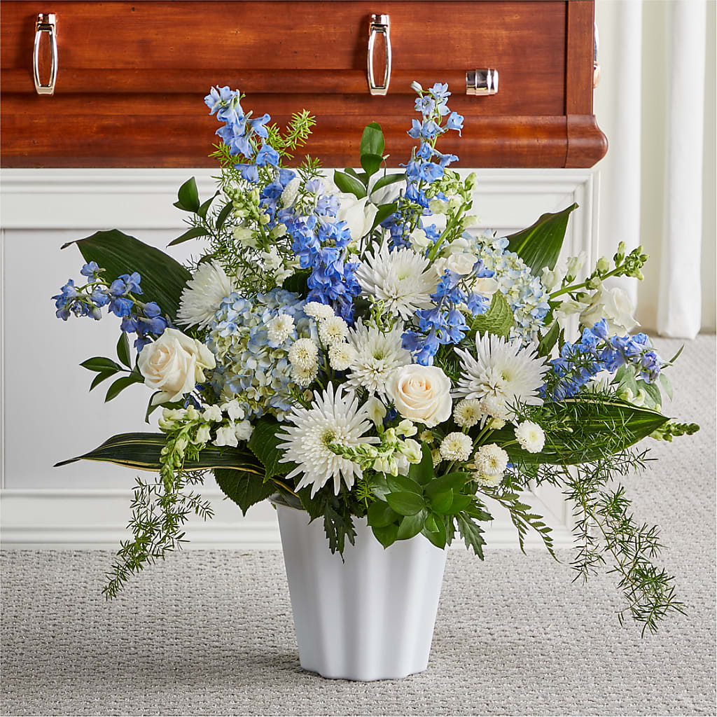 Everlasting Memories Floor Basket – All About Flowers, Bellingham WA