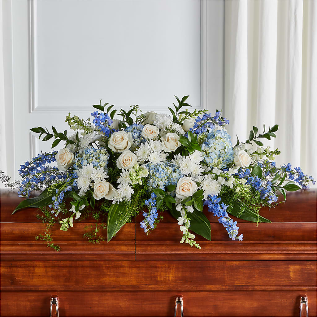 Timeless Essence Casket Spray – All About Flowers, Bellingham WA