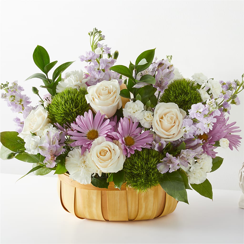 Peace & Love Basket – All About Flowers, Bellingham WA