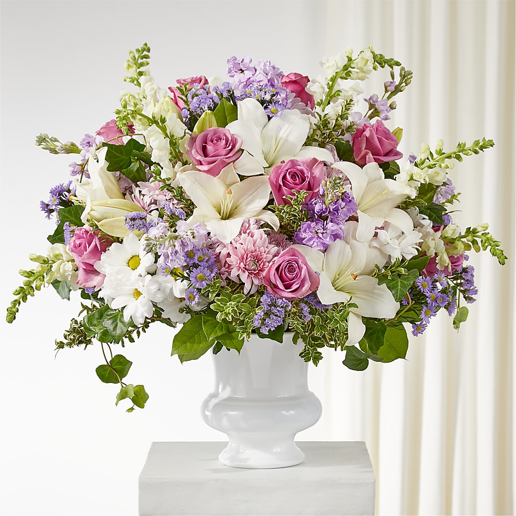 Remarkable Life Urn Arrangement – All About Flowers, Bellingham WA