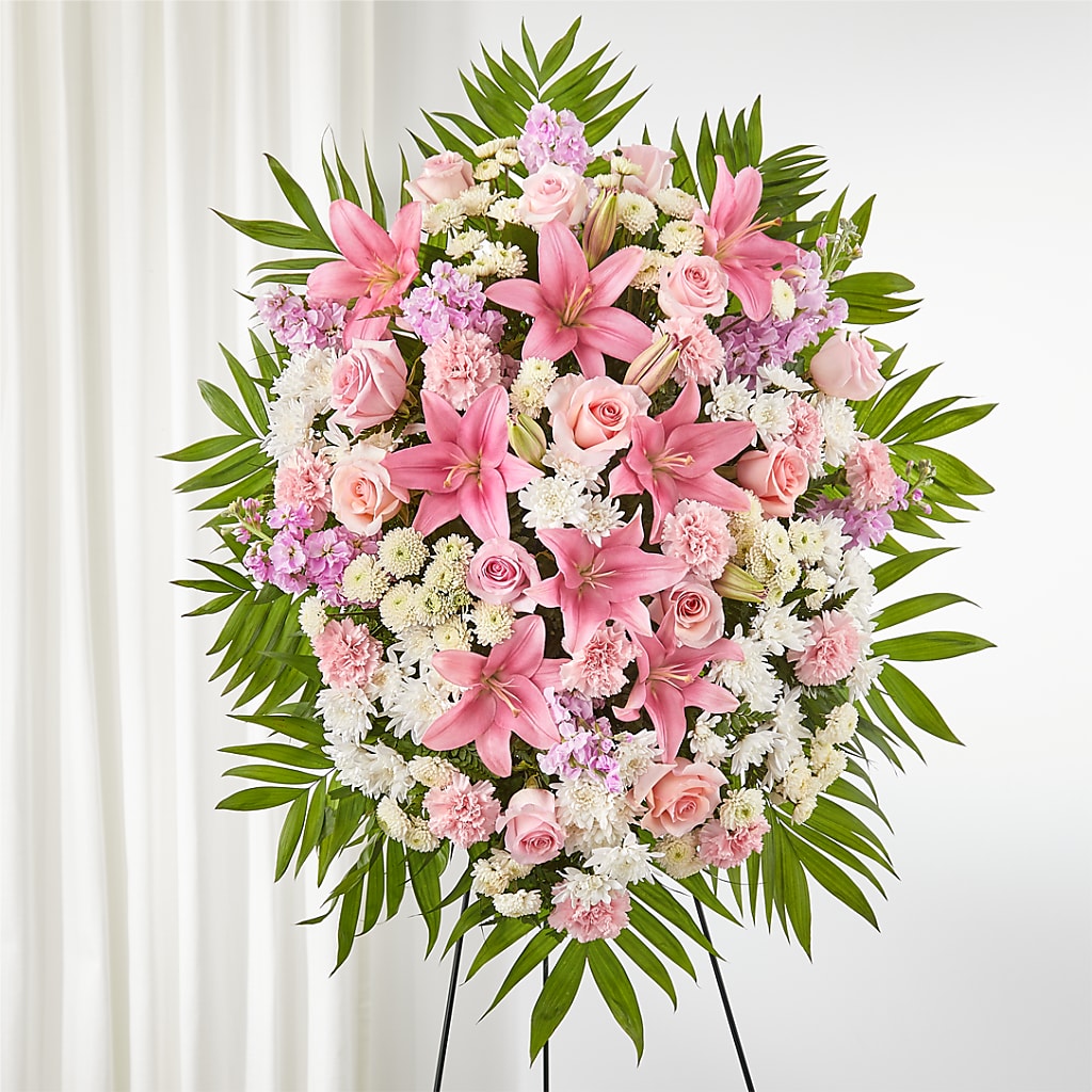 Offering Solace Standing Spray – All About Flowers, Bellingham WA