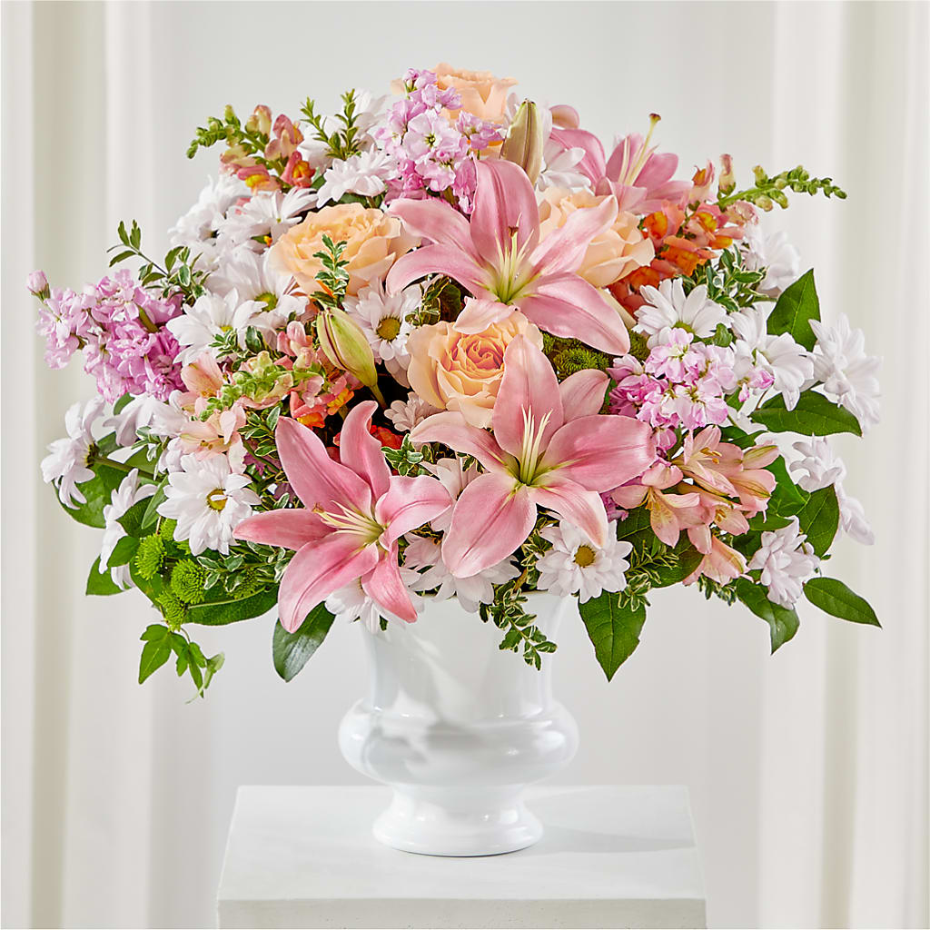 Heartfelt Gesture Urn Arrangement – All About Flowers, Bellingham WA
