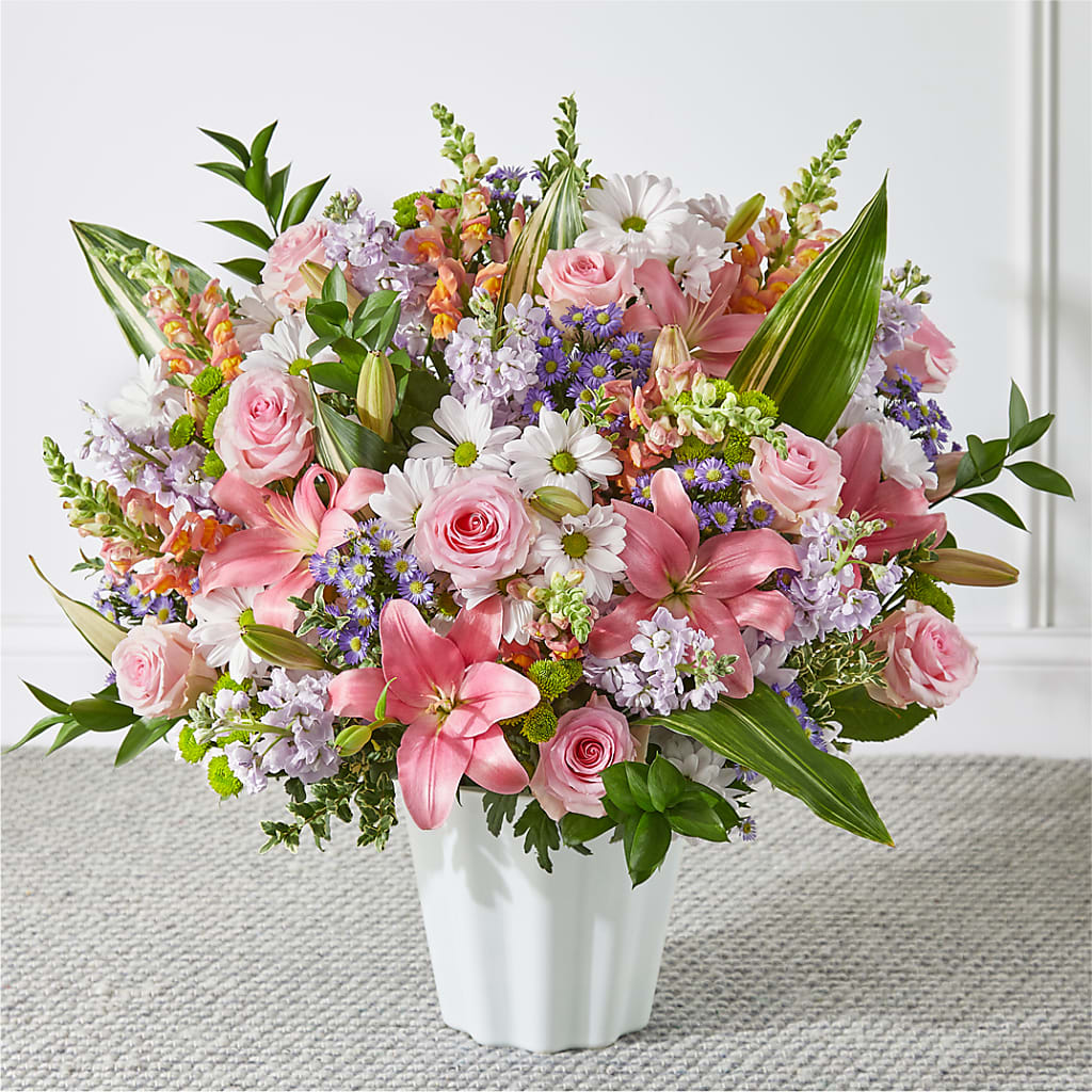 Abundant Compassion Floor Basket – All About Flowers, Bellingham WA