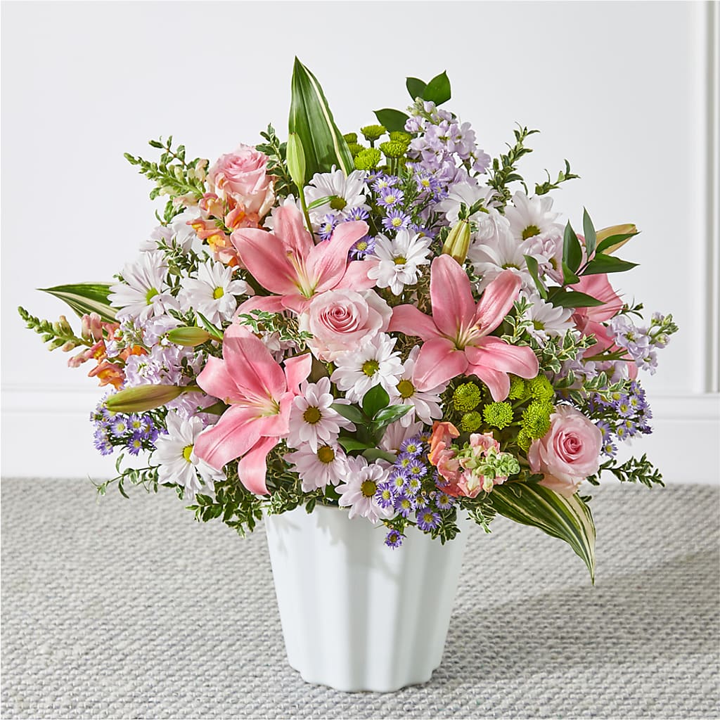 Abundant Compassion Floor Basket – All About Flowers, Bellingham WA