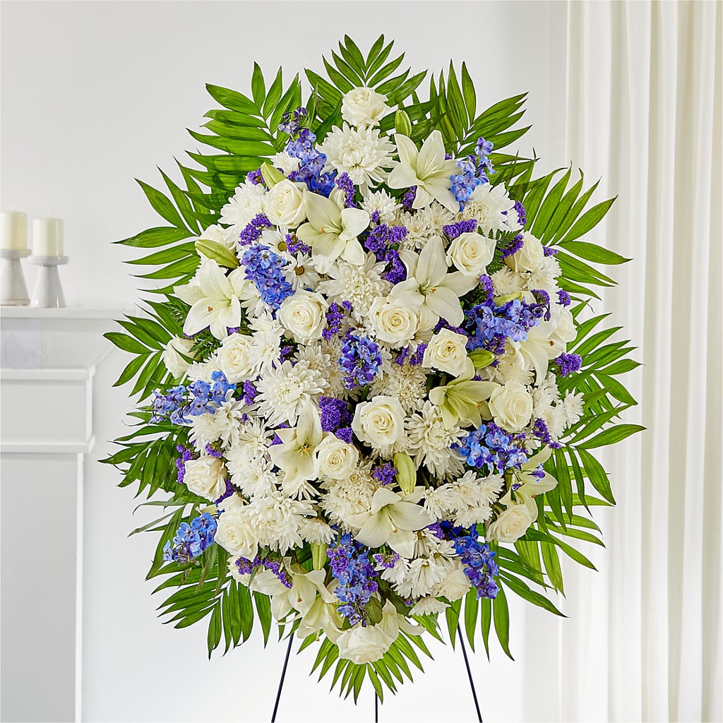 At Rest Standing Spray – All About Flowers, Bellingham WA