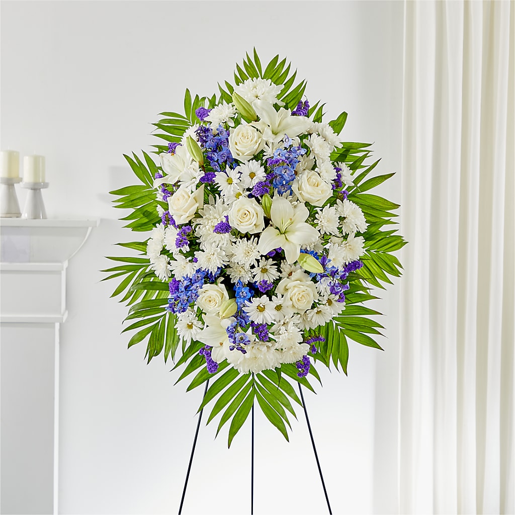 At Rest Standing Spray – All About Flowers, Bellingham WA
