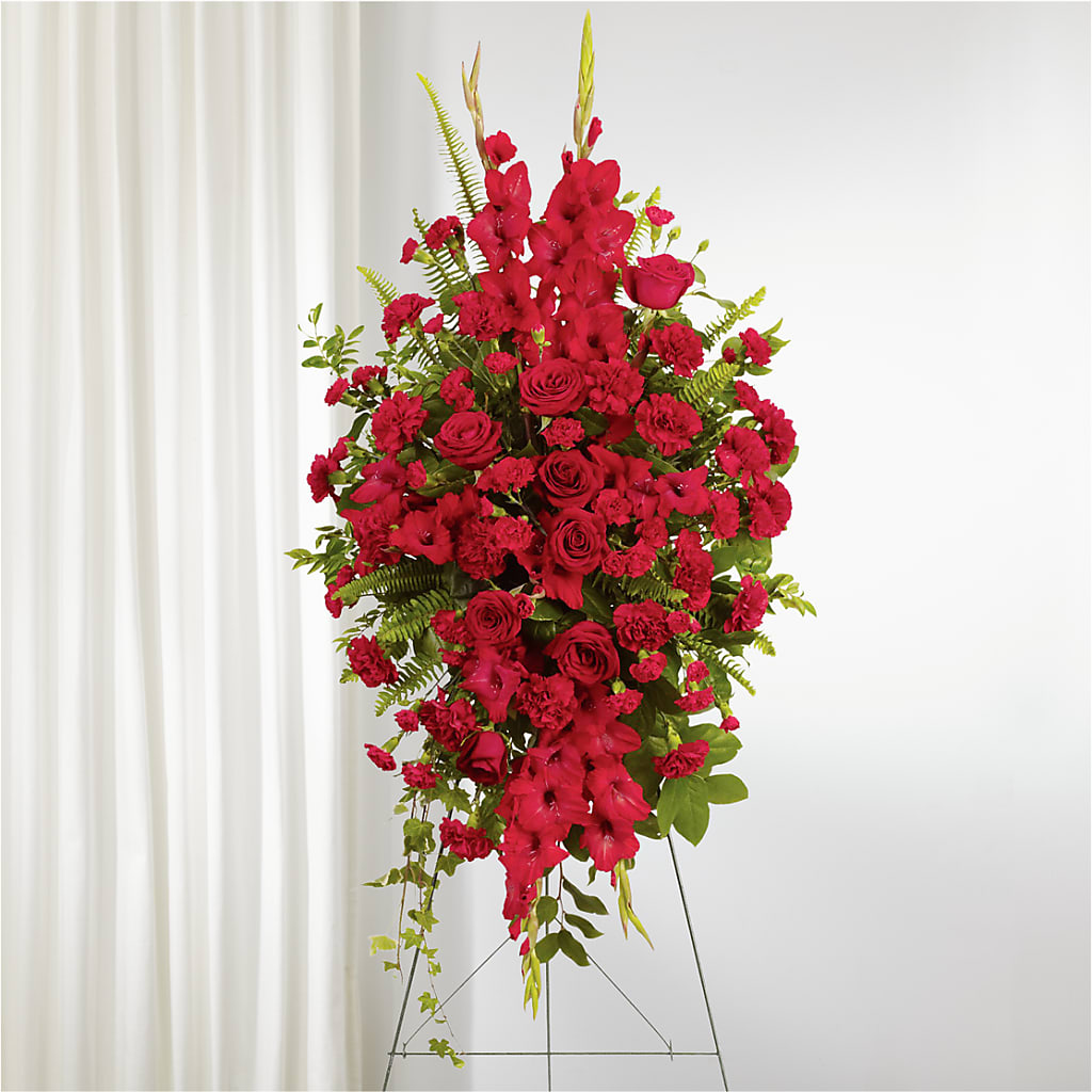 From the Heart Standing Spray – All About Flowers, Bellingham WA