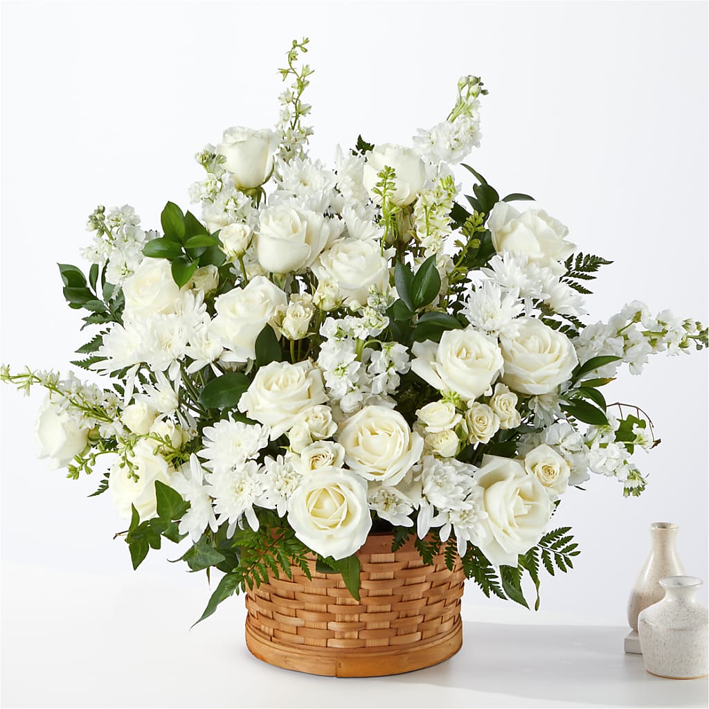 Heartfelt Condolences Arrangement – All About Flowers, Bellingham WA