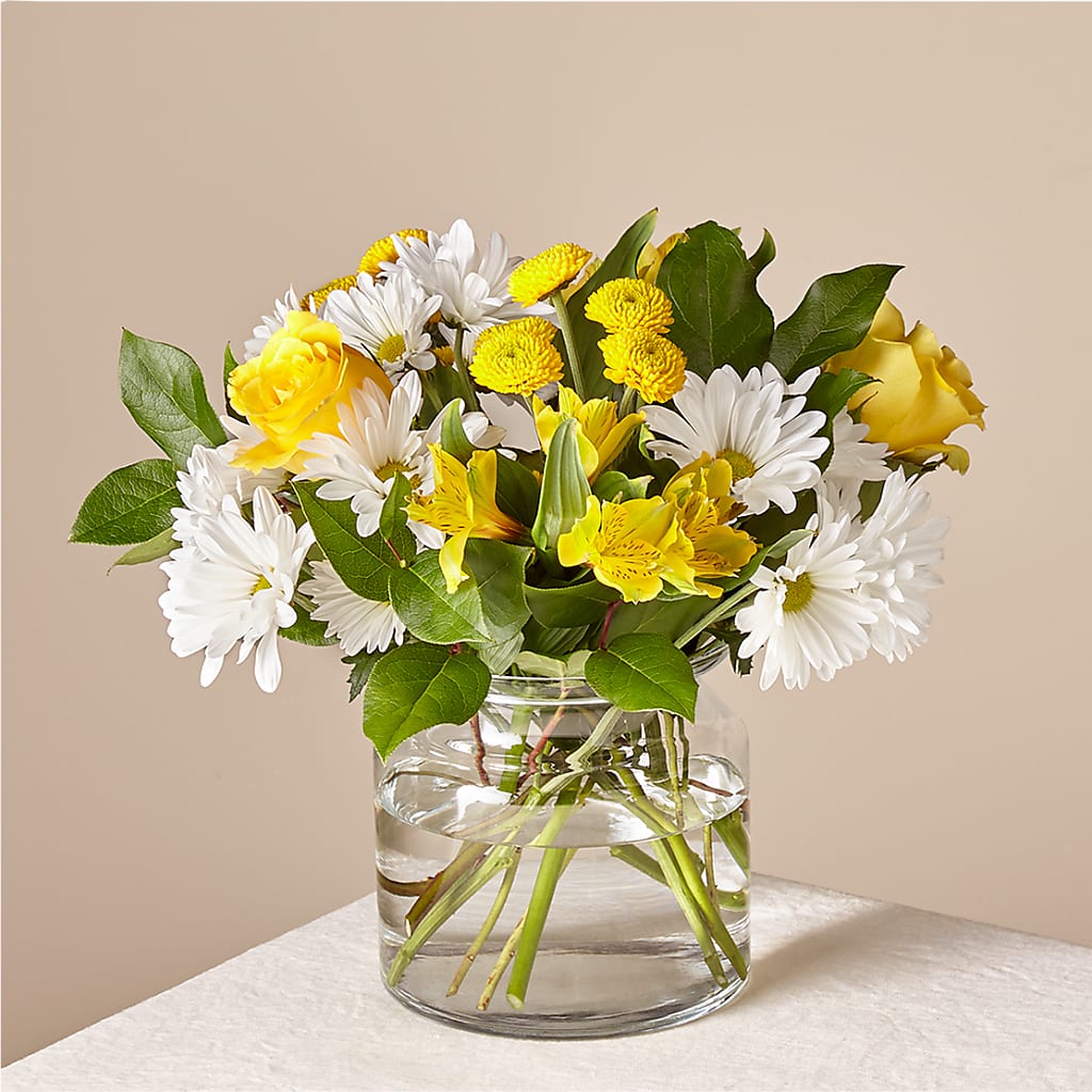 Sunny Sentiments Bouquet – All About Flowers, Bellingham WA