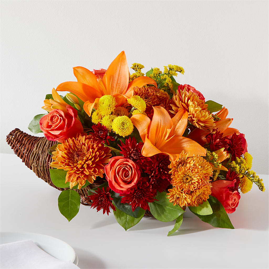 Bouquet of Blessings Cornucopia – All About Flowers, Bellingham WA