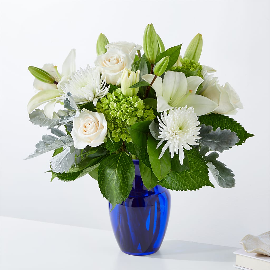 Snowy Dreams Bouquet – All About Flowers, Bellingham WA