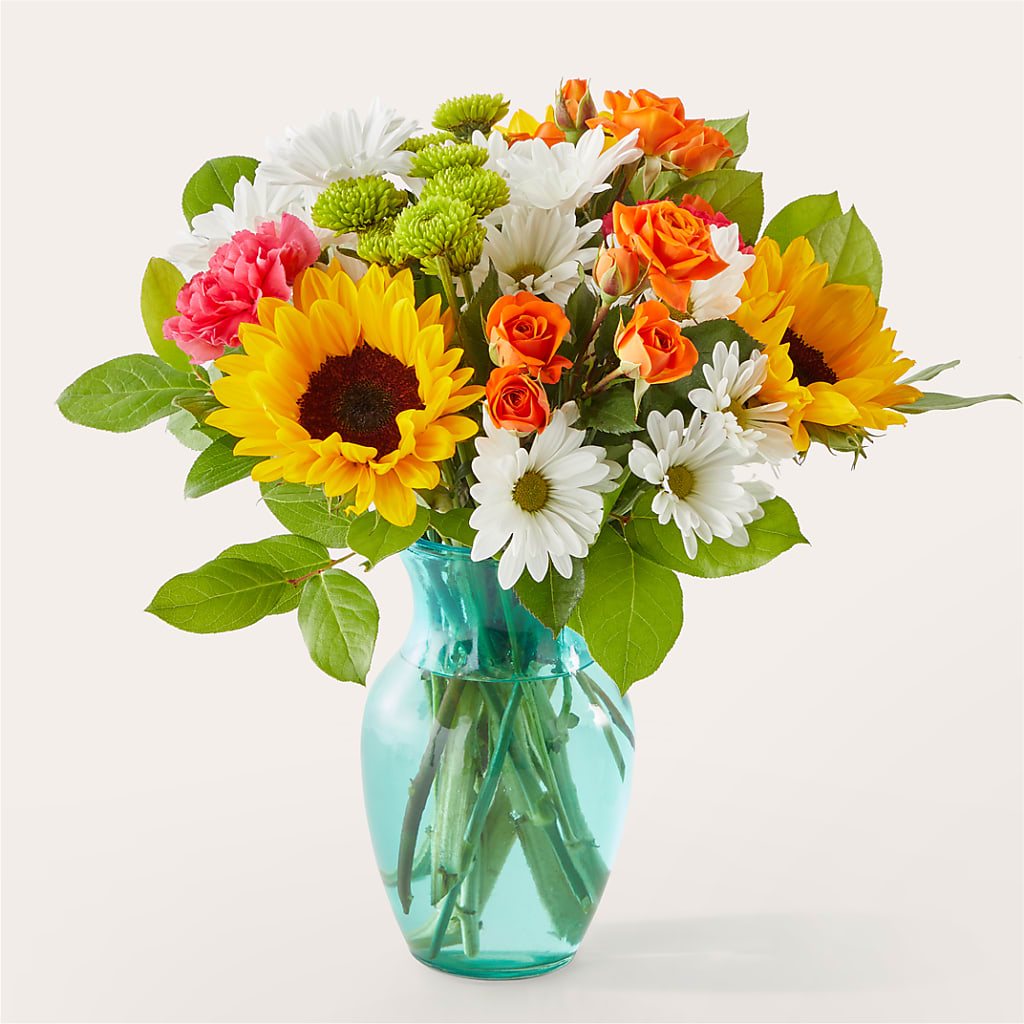 Sun-drenched Blooms Bouquet – All About Flowers, Bellingham WA