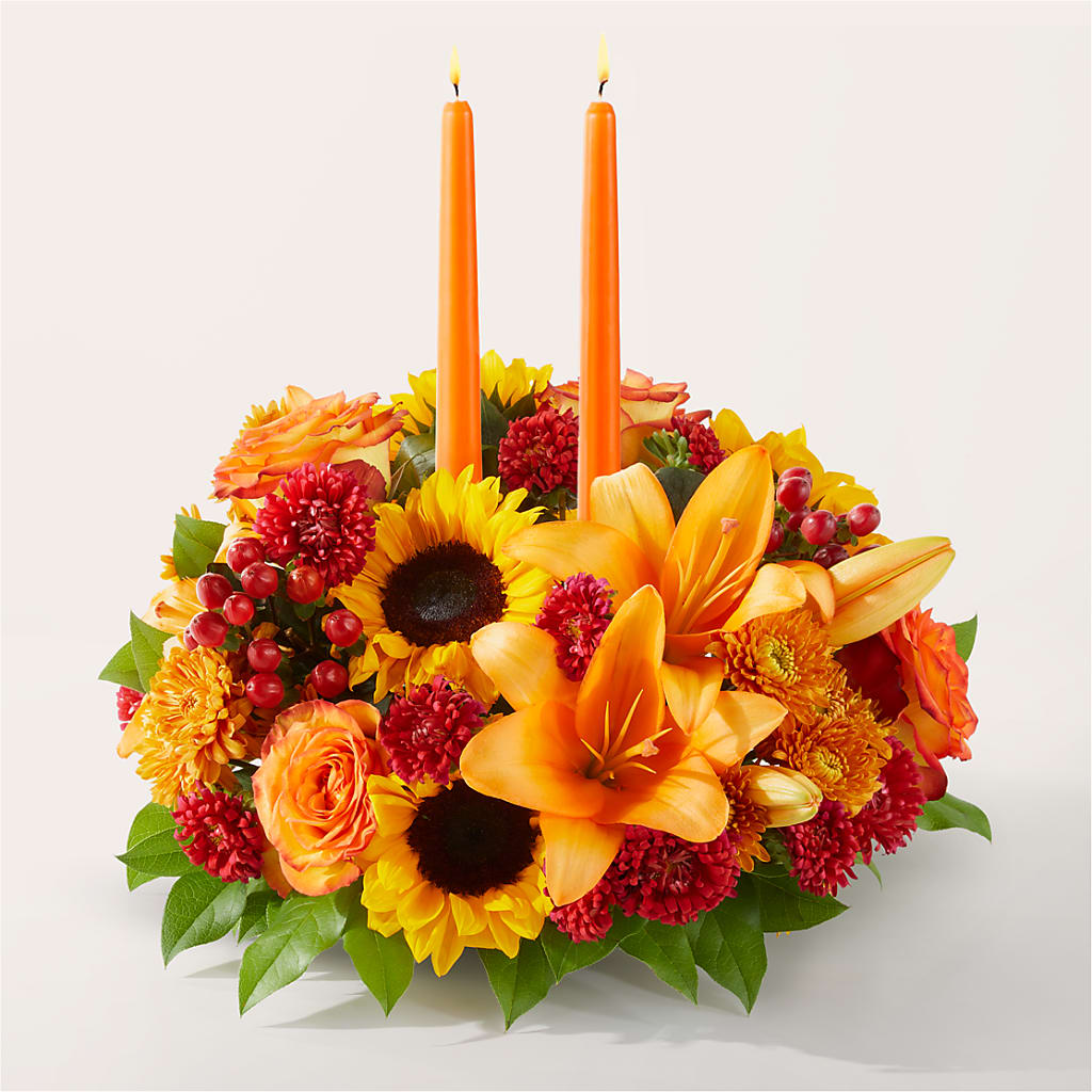 Grateful Centerpiece – All About Flowers, Bellingham WA