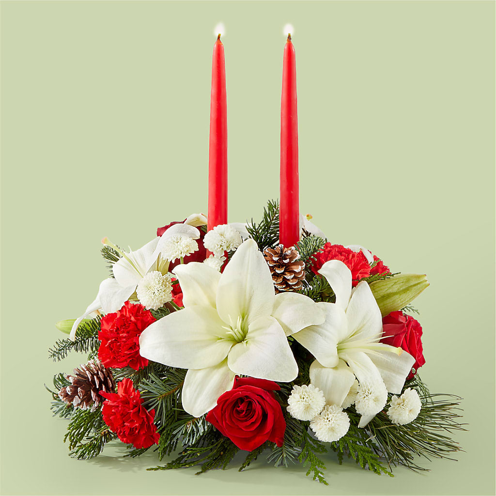 Seasonal Festivities Centerpiece – All About Flowers, Bellingham WA