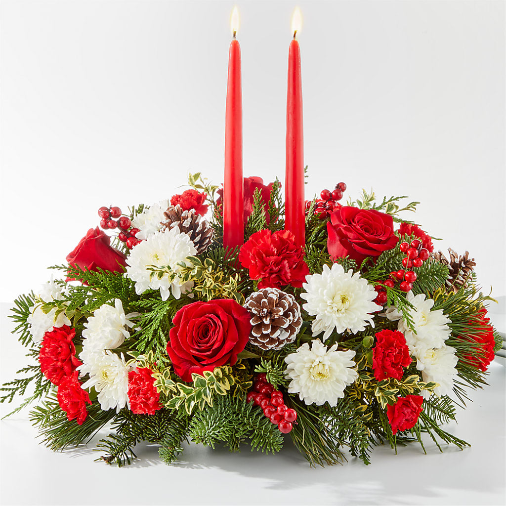 Holiday Soiree Centerpiece – All About Flowers, Bellingham WA