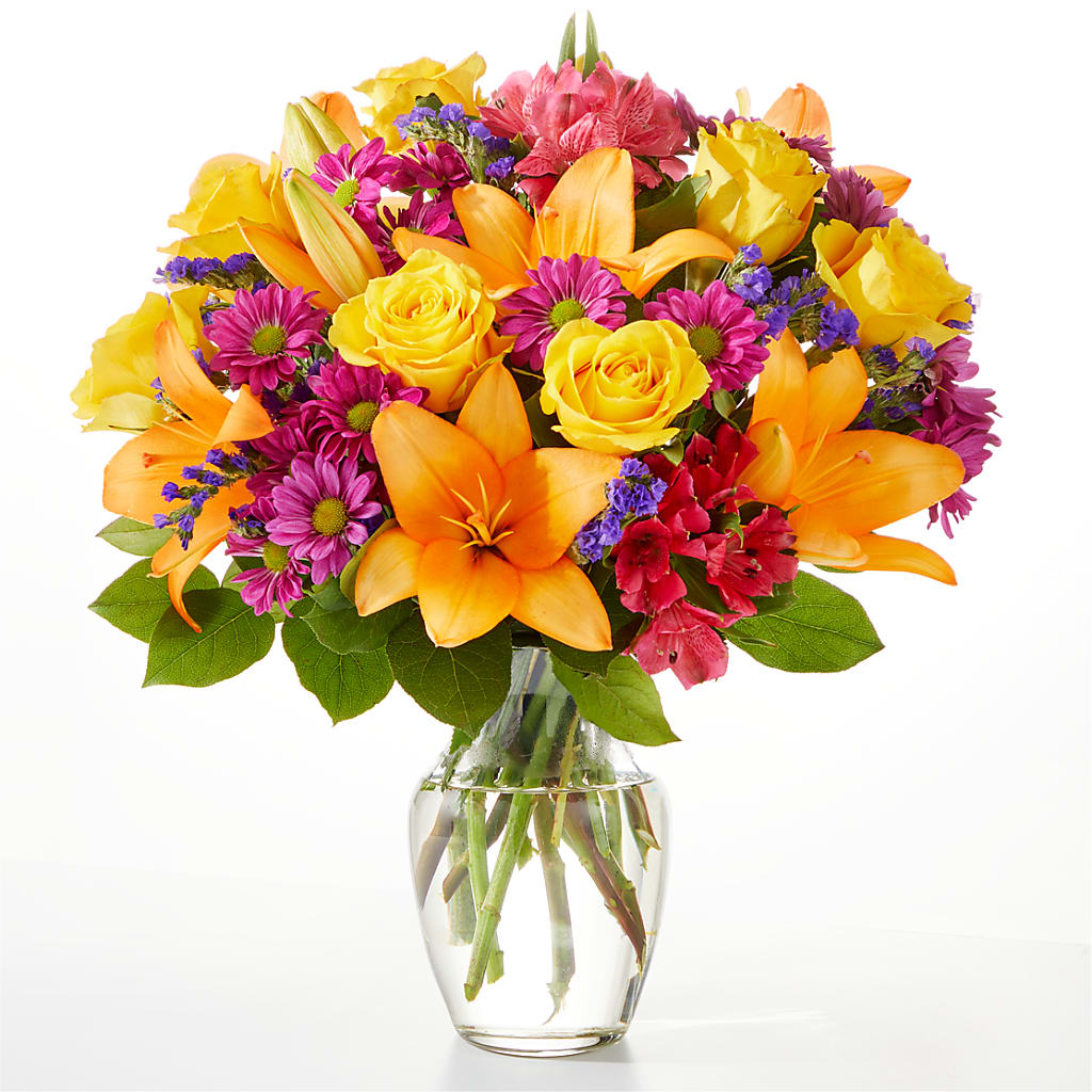 Colorful Visions Bouquet – All About Flowers, Bellingham WA