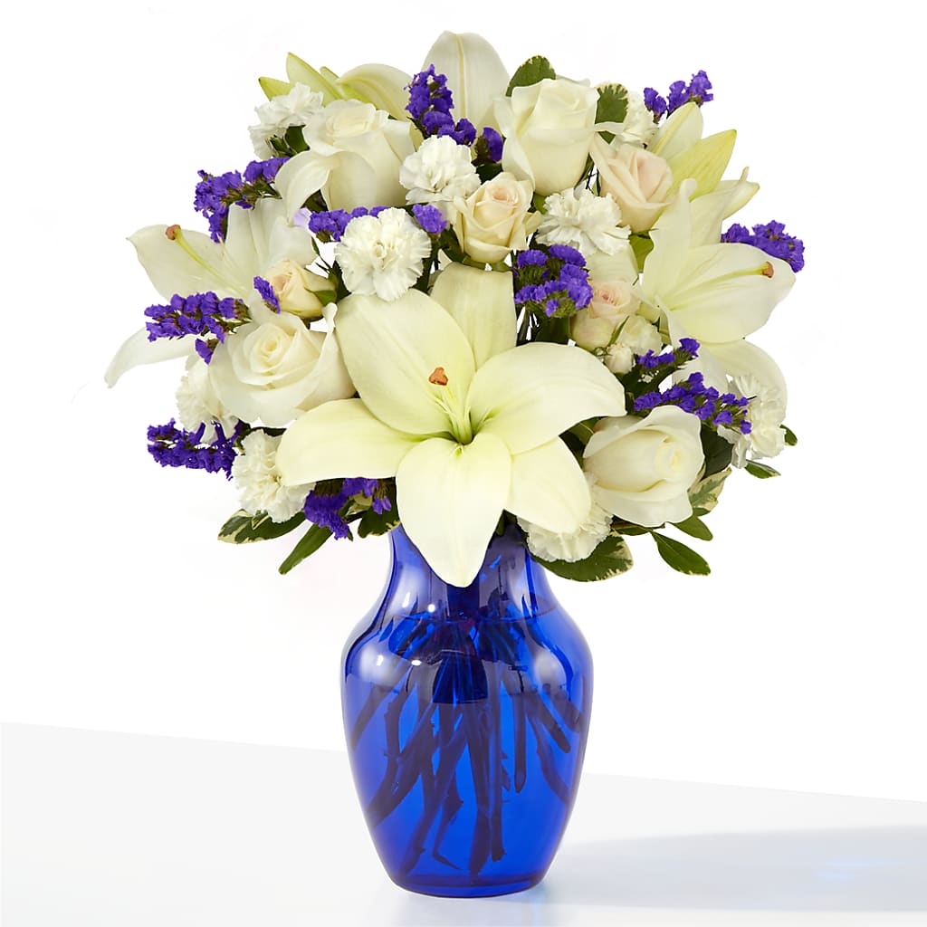 Sapphire Rush Bouquet – All About Flowers, Bellingham WA