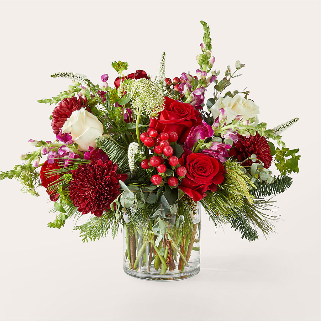 Cranberry Fizz Bouquet – All About Flowers, Bellingham WA
