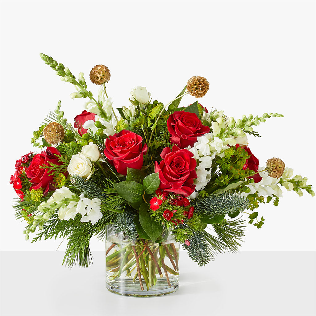 Deck the Halls Bouquet – All About Flowers, Bellingham WA