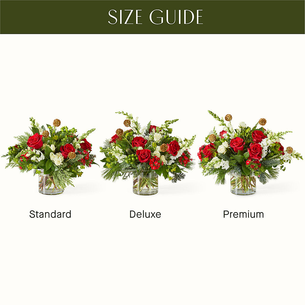 Deck the Halls Bouquet – All About Flowers, Bellingham WA