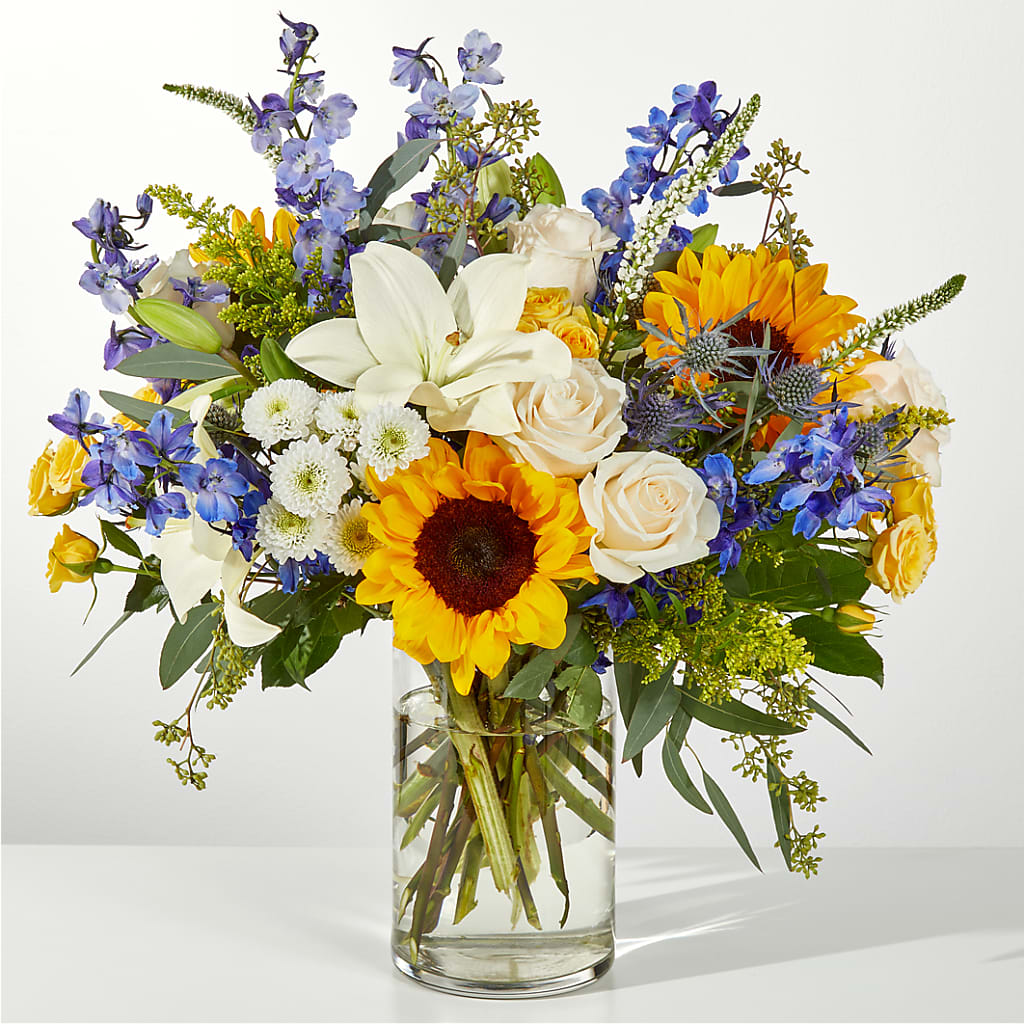 Wonderfully Sunny Bouquet – All About Flowers, Bellingham WA