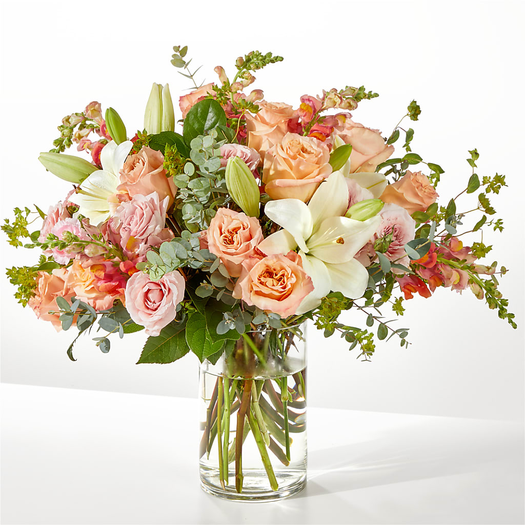 Grapefruit Splash Bouquet – All About Flowers, Bellingham WA