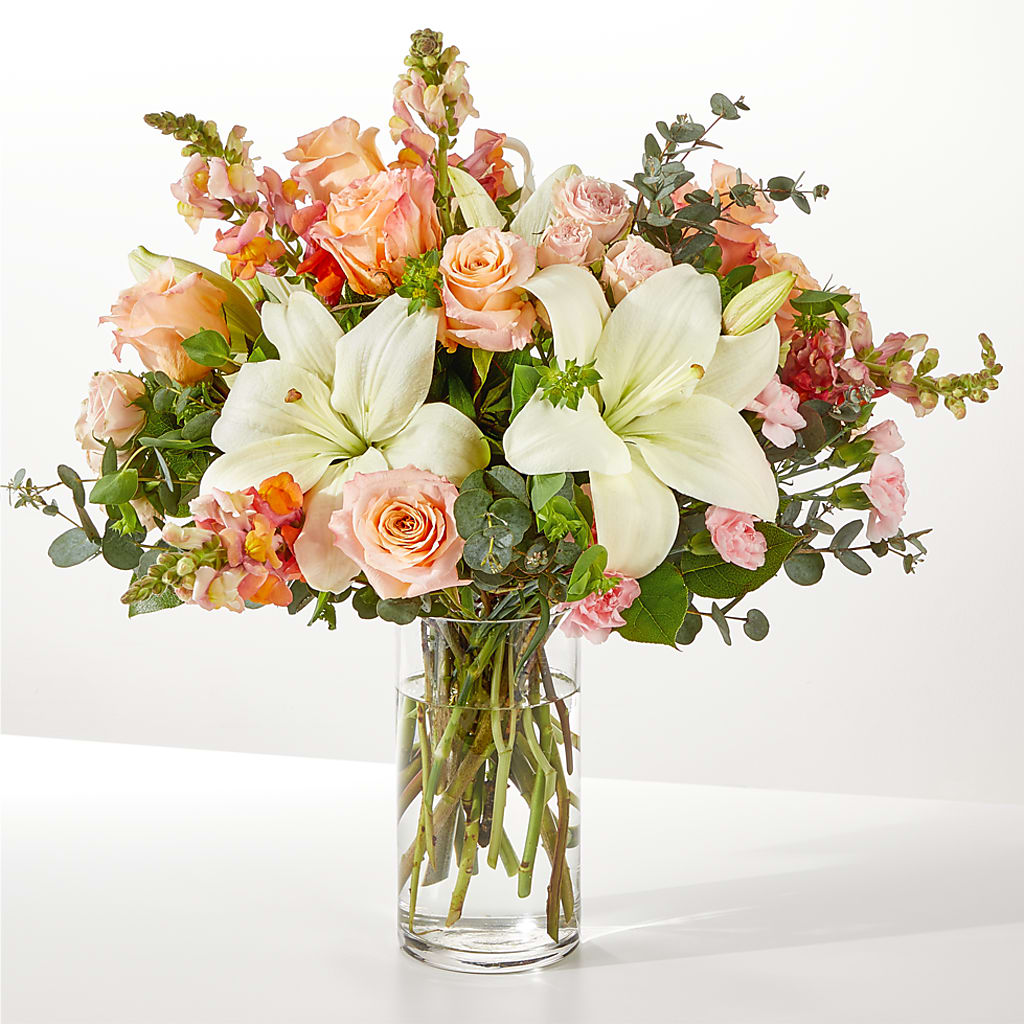 Grapefruit Splash Bouquet – All About Flowers, Bellingham WA