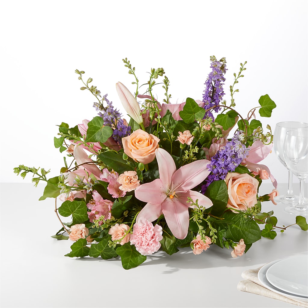 Blossom Time Centerpiece – All About Flowers, Bellingham WA
