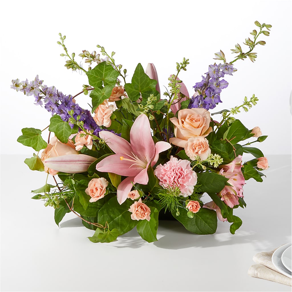 Blossom Time Centerpiece – All About Flowers, Bellingham WA