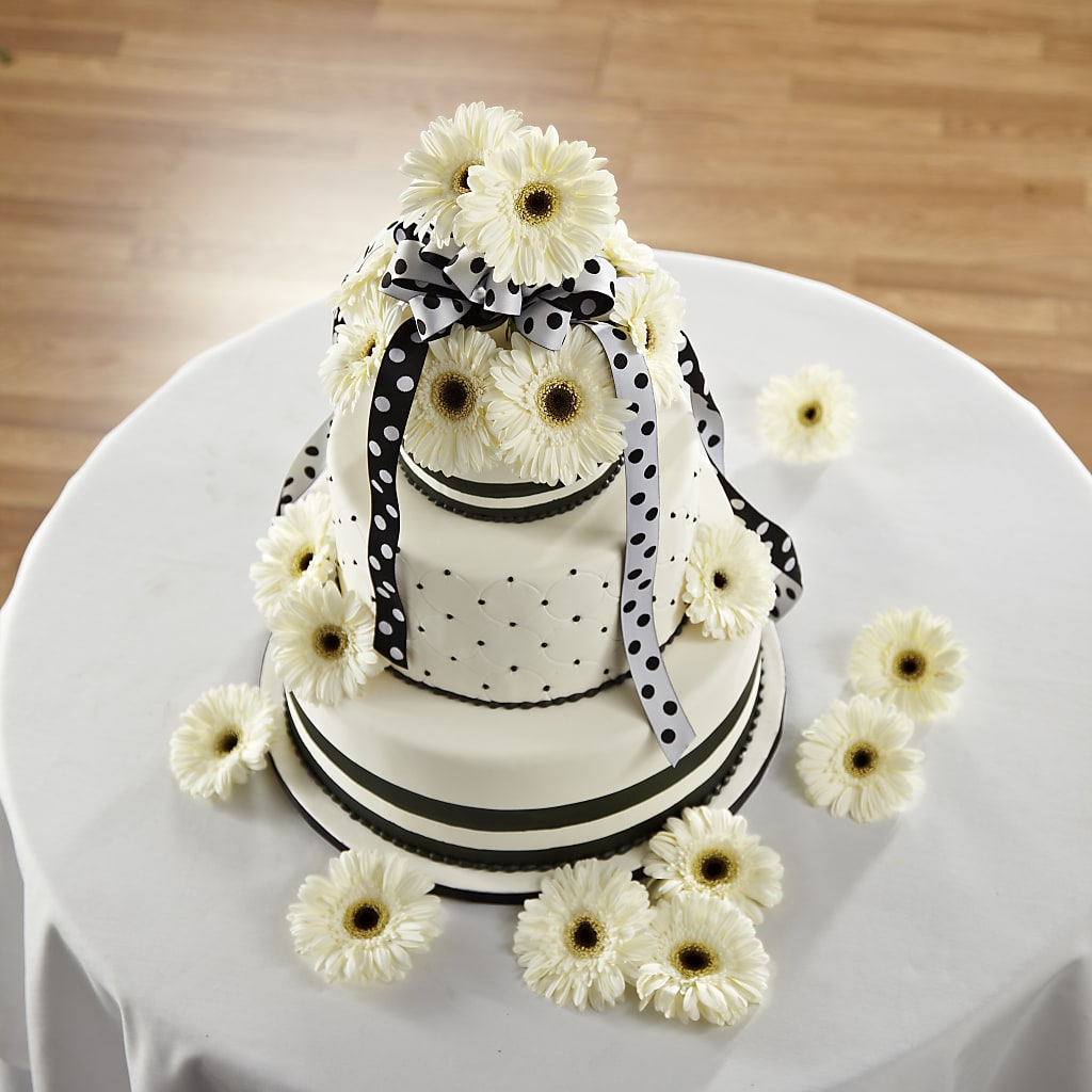 Simple Sophistication Cake Décor – All About Flowers, Bellingham WA