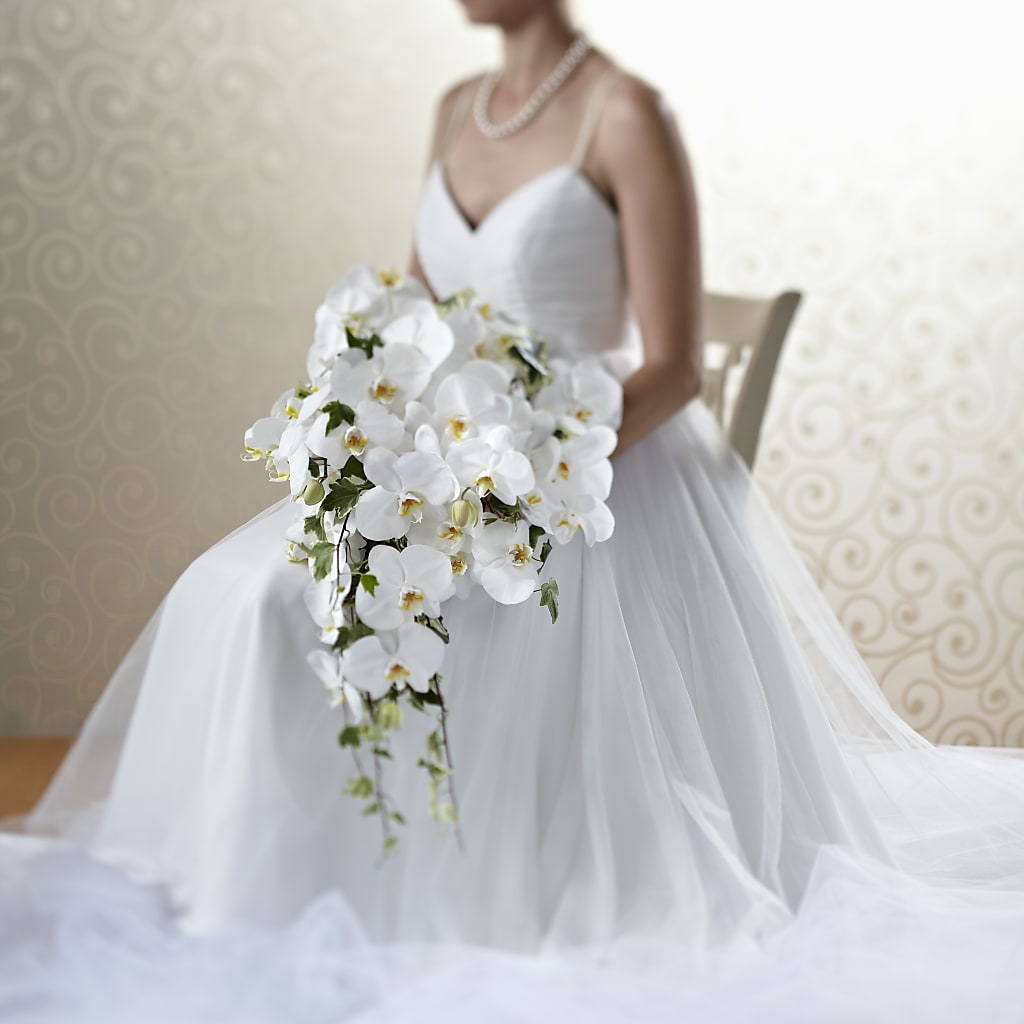 Classic White Bouquet – All About Flowers, Bellingham WA