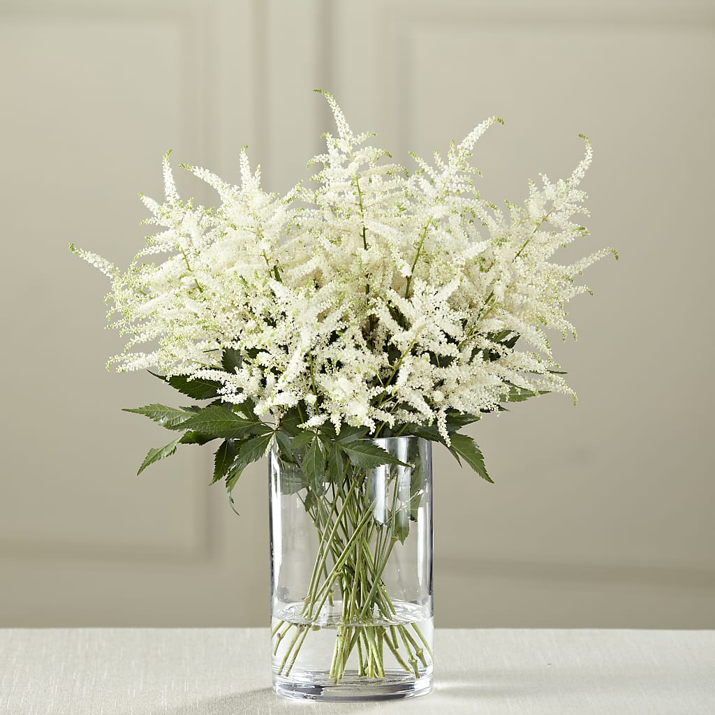 White Astilbe Bouquet – All About Flowers, Bellingham WA
