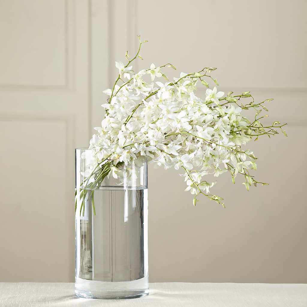 White Dendrobium Bouquet – All About Flowers, Bellingham WA