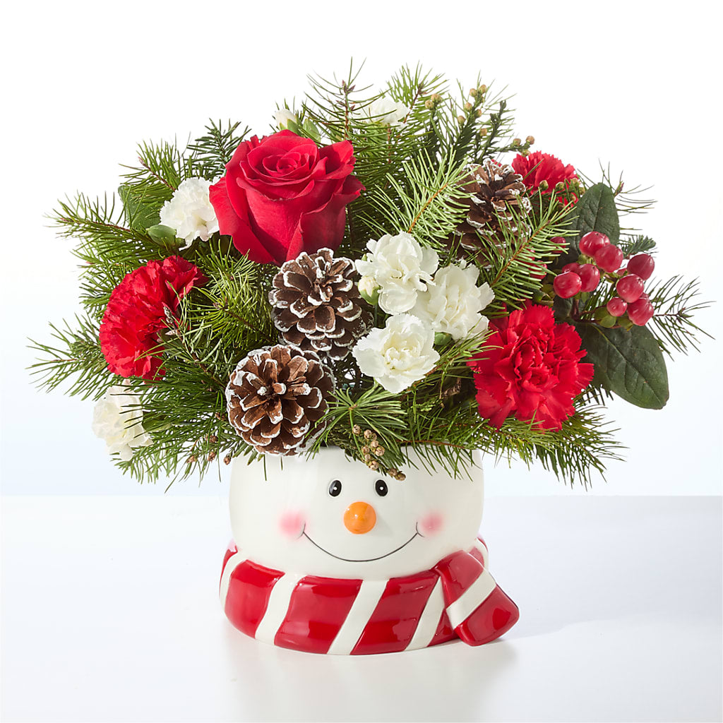 Jolly Snowman Bouquet –  All About Flowers, Bellingham WA