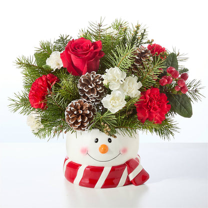 Jolly Snowman Bouquet –  All About Flowers, Bellingham WA