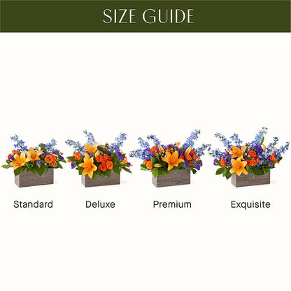 Radiant Citrus Box Bouquet –  All About Flowers, Bellingham WA