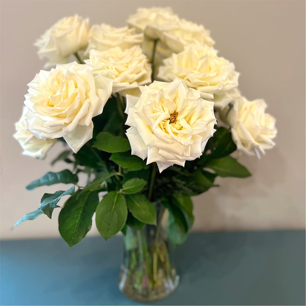 Long Stem Yellow Rose Bouquet –  All About Flowers, Bellingham WA