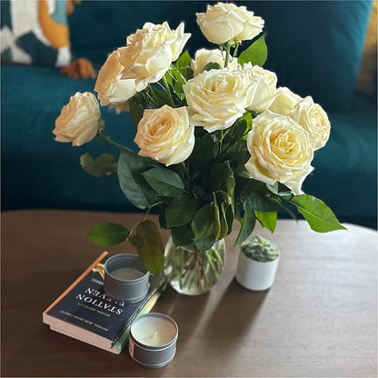 Long Stem Yellow Rose Bouquet –  All About Flowers, Bellingham WA