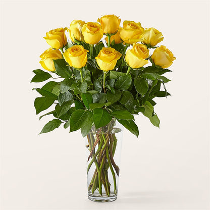 Long Stem Yellow Rose Bouquet –  All About Flowers, Bellingham WA
