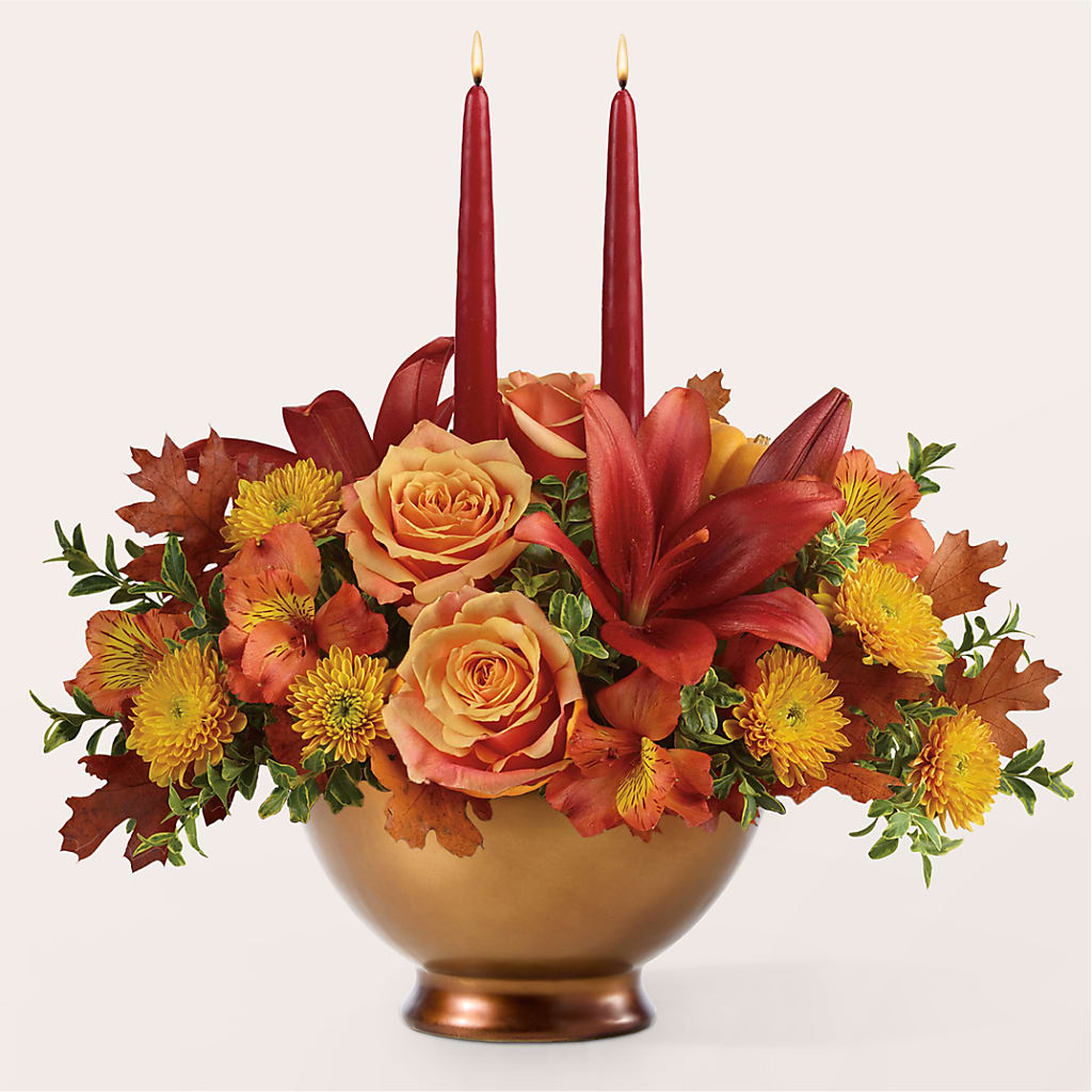 Harvest Table Centerpiece –  All About Flowers, Bellingham WA