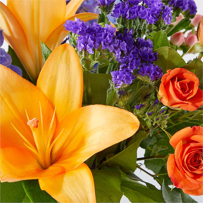 Radiant Citrus Bouquet –  All About Flowers, Bellingham WA