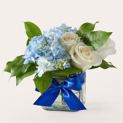 Sky Blue Delight Bouquet –  All About Flowers, Bellingham WA