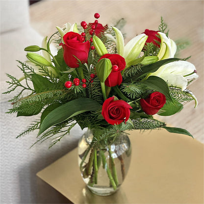 Sparkling Snowflakes Bouquet –  All About Flowers, Bellingham WA