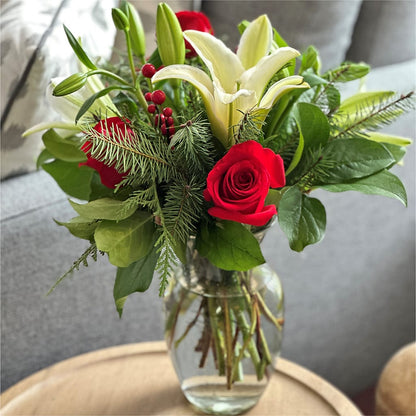 Sparkling Snowflakes Bouquet –  All About Flowers, Bellingham WA